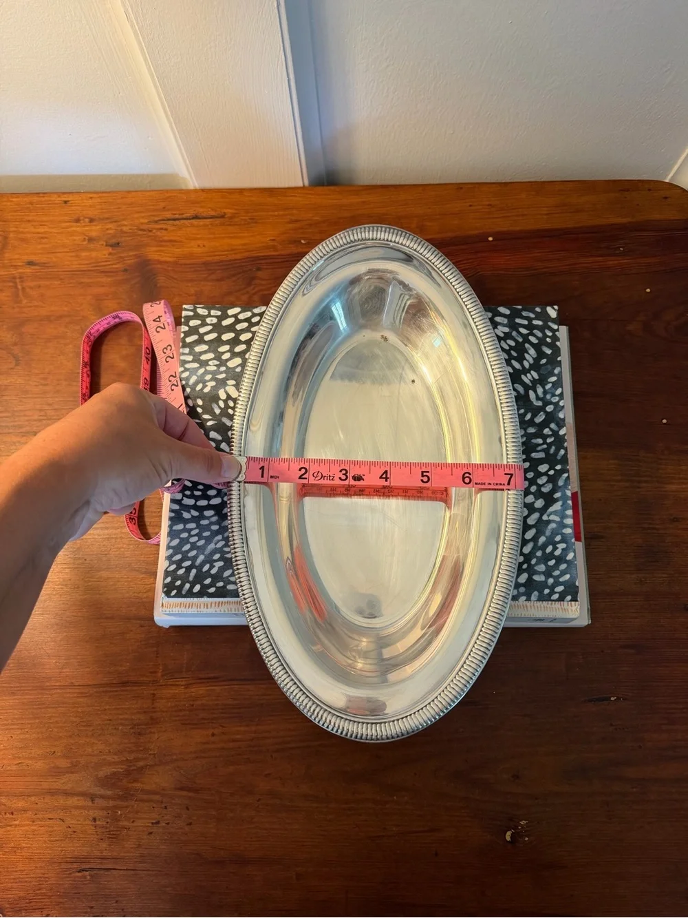 Vintage Silver-Plated Oval Serving Platter